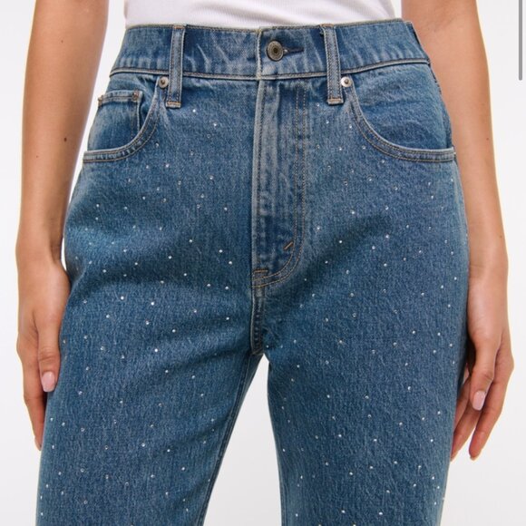 Abercrombie Crystal Embellished 90s Jean - Picture 5 of 6